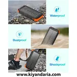 پاوربانک خورشیدی WASTDE مدل 26800 میلی آمپر با قابلیت شارژ سریع و کابل داخلی نمای مقاومت