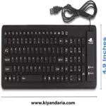 کیبورد سیلیکونی Sungwoo Foldingable مدل usb خور نمای جلوی کیبورد
