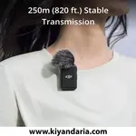 میکروفون بی سیم DJI Mic مدل (2 TX + 1 RX) به همراه کیس شارژ
