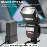 باتری دی بی کی DBK VB26 FOR GODOX V1 & V860 III نمای چپ