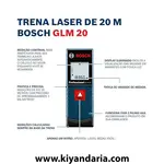 متر لیزری حرفه ای بوش مدل GLM 20 نمای مشخصات