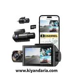 دوربین خودرو 3 کانال مدل WOLFBOX i07 نمای کلی