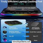 کول پد لپ تاپ Asus TUF Gaming A17/A16/A15/A14/F15/F16/F17/Dash 15 (مشکی)
