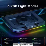 کول پد لپ تاپ Asus TUF Gaming A17/A16/A15/A14/F15/F16/F17/Dash 15 
6 حالت نور  RGB