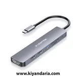 نما کلی هاب USB-C لِنتیون (LENTION) با قابلیت شارژ از طریق Power Delivery (PD) تا 100 وات