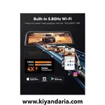 دوربین آینه ای خودرو 4K مدل WOLFBOX G840S نمای کنترل با موبایل