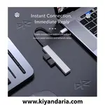 نما بالا هاب آلومینیومی ORICO با پورت Type-C دارای 4 پورت USB 3.0 / 2.0، ایستگاه مبدل با کارت‌خوان