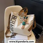 کیف دوشی زنانه وینتاژ مدل BH28162 با ظرفیت بالا-مشکی
نمای روبه رو