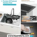 سینک ظرفشویی Visonixx مدل Sink with LED - مشکی
نمای بالا