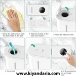 دستگاه دیواری اتوماتیک مایع ریز NALACAL مدل RV2304 - سفید
نمای کلی 