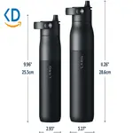 بطری آب استیل دوجداره LARQ مدل Swig Top ظرفیت 680 میلی‌لیتر
نمای روبه رو 