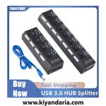  نما کلی هاب شبکه USB 3.0، تقسیم‌ کننده چند پورت ، افزایش‌ دهنده آداپتور برق نسخه 3.0