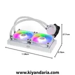 خنک کننده مایع کولر مستر مدل MasterLiquid 240L Core ARGB - سفید
ابعاد