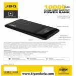 پاور بانک JBQ 10000mAh با رنگ مشکی
نمای کنار 