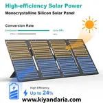 پنل خورشیدی تاشو EverExceed مدل 60W و 18 ولت خروجی نمای کاربرد