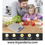 ترازوی دیجیتال مواد غذایی برند SKY-TOUCH چند منظوره با نمایشگر LCD-نقره ای
