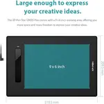 قلم طراحی xp pen مدل G960S همراه با صفحه نمایشگر نمای مشخصات