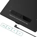قلم طراحی xp pen مدل G960S همراه با صفحه نمایشگر نمای شارژر